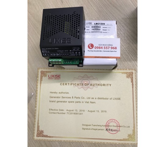 Bộ sạc accu dự phòng Lixise12-24 Vdc